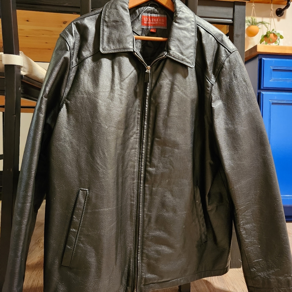 Men's Real Leather Coat